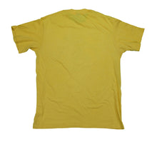 Load image into Gallery viewer, Vintage NIKE Make A Wish Benefit Marathon Spell Out Swoosh 1986 T Shirt 80s Yellow XL