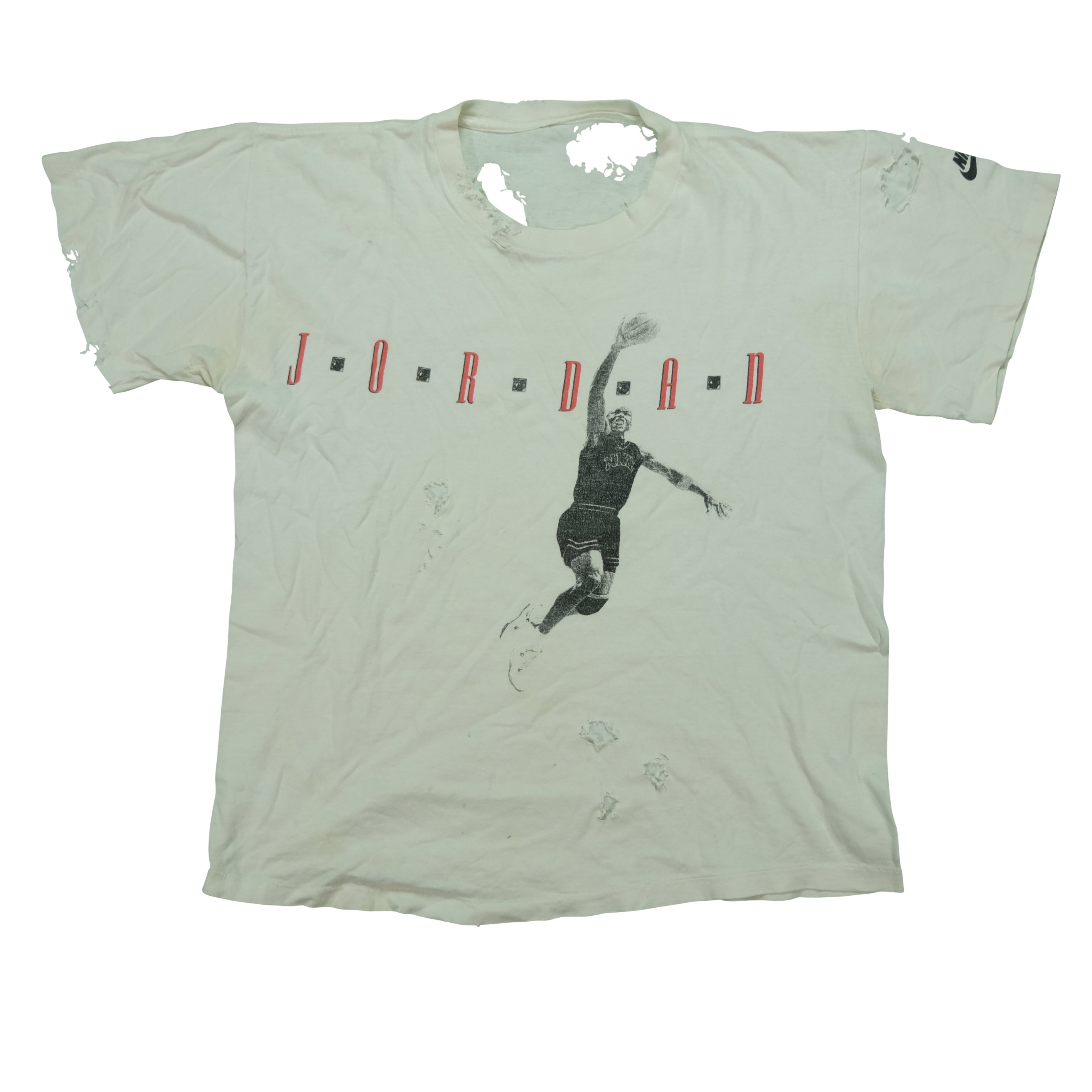 Vintage Nike Michael Jordan Dunking Spell Out Swoosh Tee | Reset 