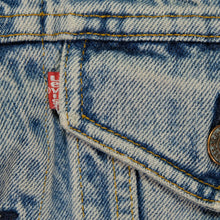 Load image into Gallery viewer, Vintage LEVI'S Metallica Don't Tread on Me Snake Custom Patch Jean Jacket 80s 90s Blue