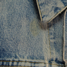 Load image into Gallery viewer, Vintage LEVI'S Metallica Don't Tread on Me Snake Custom Patch Jean Jacket 80s 90s Blue