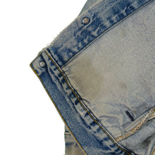 Load image into Gallery viewer, Vintage LEVI'S Metallica Don't Tread on Me Snake Custom Patch Jean Jacket 80s 90s Blue