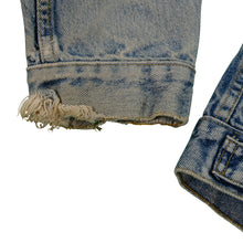 Load image into Gallery viewer, Vintage LEVI'S Metallica Don't Tread on Me Snake Custom Patch Jean Jacket 80s 90s Blue