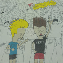 Load image into Gallery viewer, Vintage STANLEY DESANTIS Beavis and Butt-Head 1993 All Over Print T Shirt 90s White XL