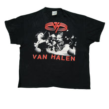 Load image into Gallery viewer, Vintage BROCKUM Van Halen Fuck n' Live 1991 Tour T Shirt 90s Black XL