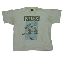 Load image into Gallery viewer, Vintage BROCKUM NOFX Punk in Drublic Album 1994 Tour T Shirt 90s Gray XL
