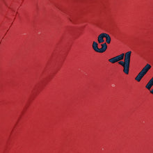 Load image into Gallery viewer, Vintage TOMMY HILFIGER Sailing Gear Spell Out Flag Patch Sleeve Color Block Sailing Jacket 90s Navy Blue Red L