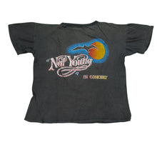 Load image into Gallery viewer, Vintage Neil Young Crazy Horse Band Tour T Shirt 80s Black