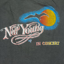 Load image into Gallery viewer, Vintage Neil Young Crazy Horse Band Tour T Shirt 80s Black