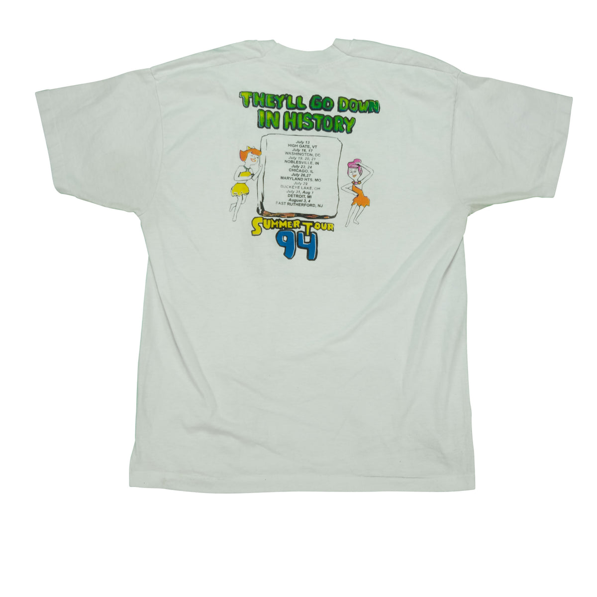 Vintage 1994 Grateful Dead Yabba Dabba Doobie Summer Tour Tee | Reset