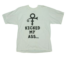 Load image into Gallery viewer, Vintage ROYAL AVALON Prince Sex Love Liberty Tour Kicked My Ass at the Target Center in Minneapolis 1997 T Shirt 90s White XL