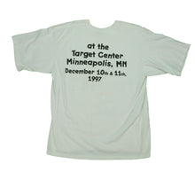Load image into Gallery viewer, Vintage ROYAL AVALON Prince Sex Love Liberty Tour Kicked My Ass at the Target Center in Minneapolis 1997 T Shirt 90s White XL
