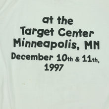 Load image into Gallery viewer, Vintage ROYAL AVALON Prince Sex Love Liberty Tour Kicked My Ass at the Target Center in Minneapolis 1997 T Shirt 90s White XL