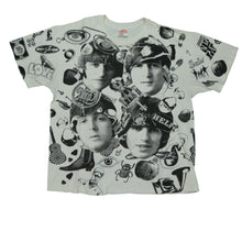 Load image into Gallery viewer, Vintage WINTERLAND The Beatles 1991 All Over Print T Shirt 90s White XL