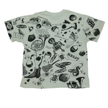 Load image into Gallery viewer, Vintage WINTERLAND The Beatles 1991 All Over Print T Shirt 90s White XL