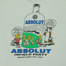 Load image into Gallery viewer, Vintage ONEITA Grateful Dead Brickyard 400 Absolut Vodka Calvin and Hobbes 1994 T Shirt 90s White XL