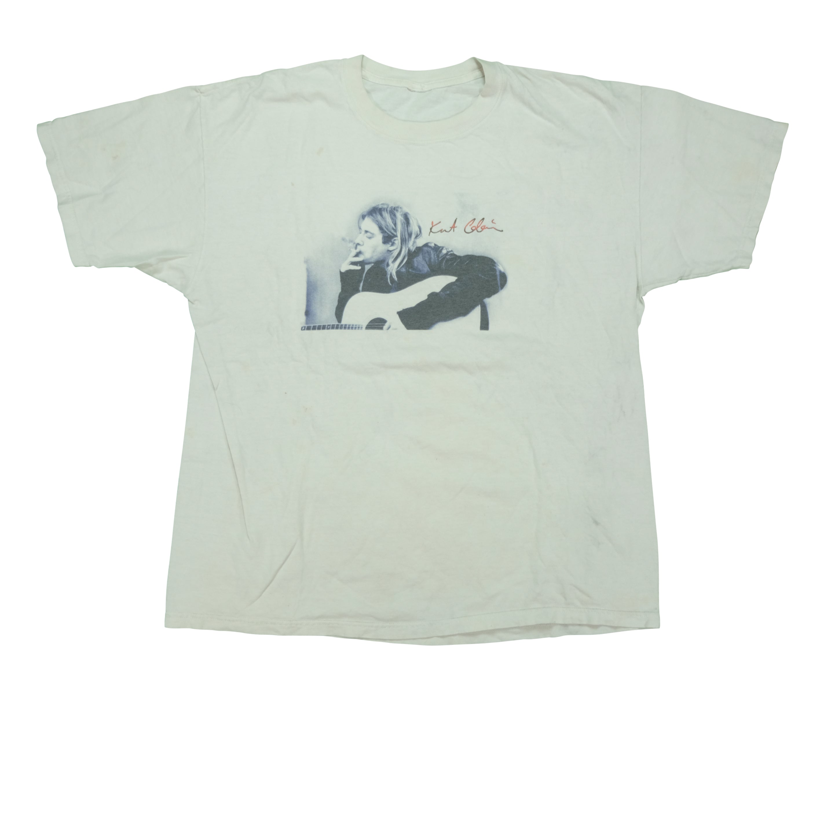 Vintage 2003 Kurt Cobain Nirvana Left Handed Guitar Tee | Reset