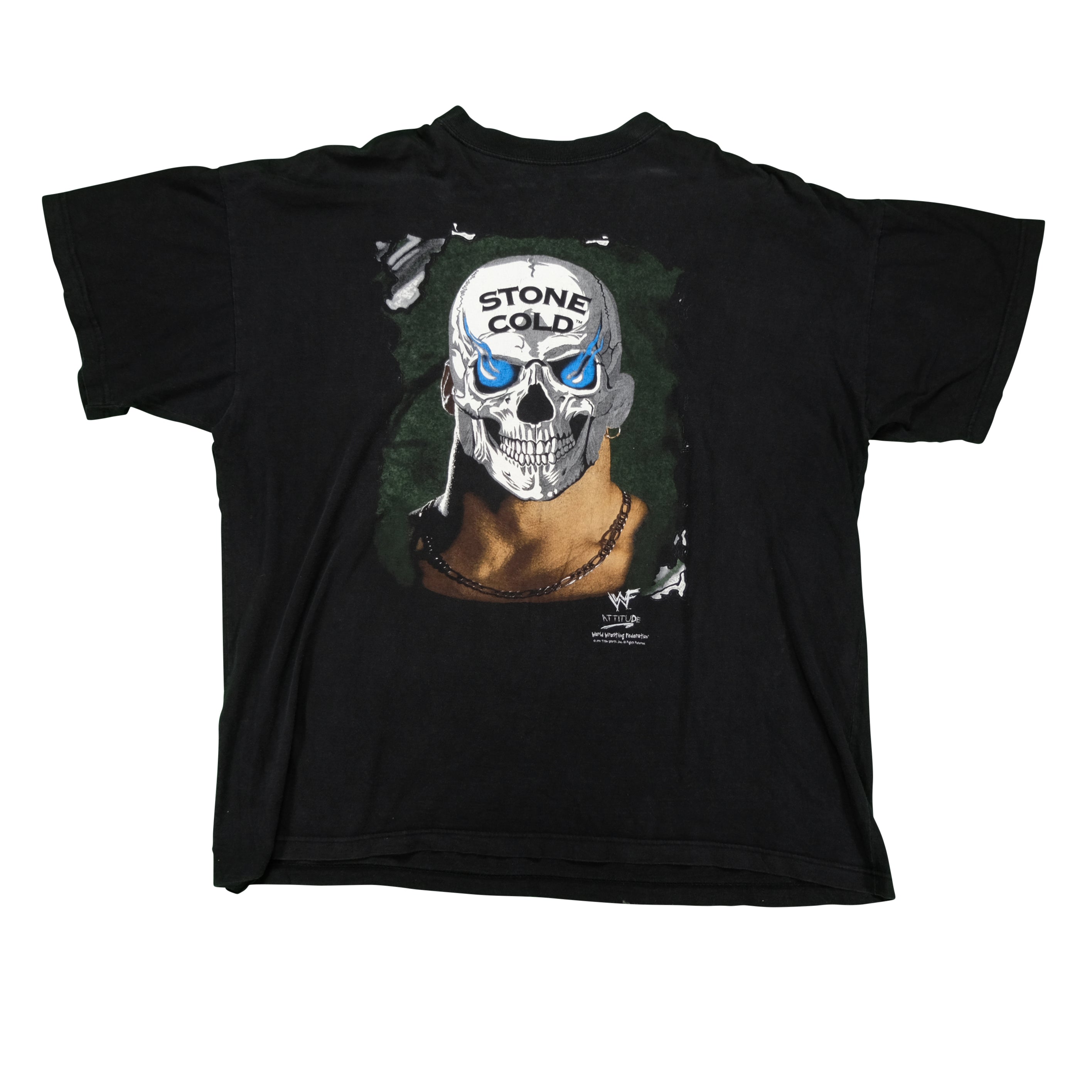 Vintage 1998 Stone Cold Steve Austin Skull WWF Attitude Tee