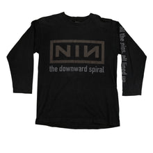 Load image into Gallery viewer, Vintage Nine Inch Nails NIN The Downward Spiral Halo Eight 1994-95 Album Tour Long Sleeve T Shirt 90s Black L