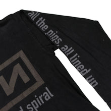 Load image into Gallery viewer, Vintage Nine Inch Nails NIN The Downward Spiral Halo Eight 1994-95 Album Tour Long Sleeve T Shirt 90s Black L