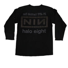 Load image into Gallery viewer, Vintage Nine Inch Nails NIN The Downward Spiral Halo Eight 1994-95 Album Tour Long Sleeve T Shirt 90s Black L