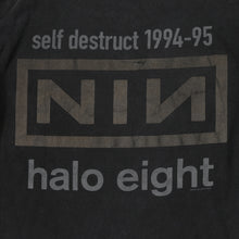 Load image into Gallery viewer, Vintage Nine Inch Nails NIN The Downward Spiral Halo Eight 1994-95 Album Tour Long Sleeve T Shirt 90s Black L