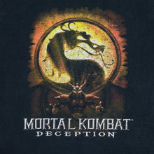 Load image into Gallery viewer, Vintage Mortal Kombat Deception Midway 2004 Video Game Promo T Shirt 2000s Black XL