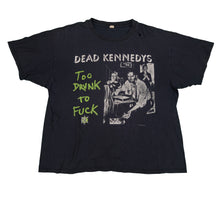 Load image into Gallery viewer, Vintage Dead Kennedys Too Drunk To Fuck 1995 Tour T Shirt 90s Black