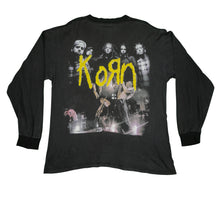 Load image into Gallery viewer, Vintage Korn Issues 1999 Album Tour Long Sleeve T Shirt 90s Black