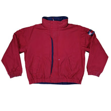 Load image into Gallery viewer, Vintage TOMMY HILFIGER Spell Out Flag Reversible Sailing Jacket 90s Red Navy Blue XL