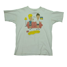Load image into Gallery viewer, Vintage HARLEY DAVIDSON Beavis and Butt-Head Death Rocks T Shirt 90s White L