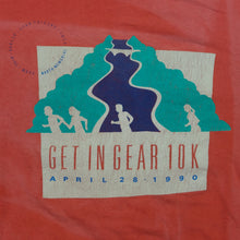 Load image into Gallery viewer, Vintage NIKE Just Do It Spell Out Swoosh Get In Gear 10K Run T Shirt 80s 90s Red XL