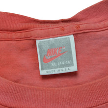 Load image into Gallery viewer, Vintage NIKE Just Do It Spell Out Swoosh Get In Gear 10K Run T Shirt 80s 90s Red XL