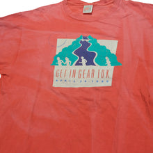 Load image into Gallery viewer, Vintage NIKE Just Do It Spell Out Swoosh Get In Gear 10K Run T Shirt 80s 90s Red XL