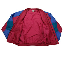 Load image into Gallery viewer, Vintage NIKE Spell Out Swoosh Windbreaker Track Jacket 80s 90s Red Blue Green XL