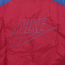 Load image into Gallery viewer, Vintage NIKE Spell Out Swoosh Windbreaker Track Jacket 80s 90s Red Blue Green XL