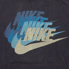 Load image into Gallery viewer, Vintage ANVIL Nike Quadruple Spell Out Swoosh T Shirt 70s 80s Navy Blue M