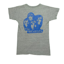 Load image into Gallery viewer, Vintage The Beatles Double Sided Iron-on T Shirt 70s Gray