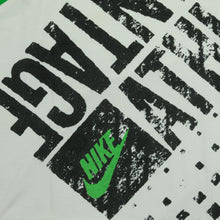 Load image into Gallery viewer, Vintage NIKE Athlete Advantage All Over Print Spell Out Swoosh Tank Top T Shirt 90s White XL