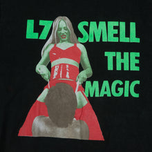 Load image into Gallery viewer, Vintage GIANT L7 Smell The Magic Album 1990 Tour T Shirt 90s Black L