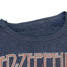 Load image into Gallery viewer, Vintage Led Zeppelin in Concert and Beyond 1977 Tour T Shirt 70s Navy Blue