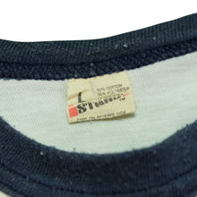 Load image into Gallery viewer, Vintage SCREEN STARS Robert Plant Principle of Moments Album 1983 USA Tour Raglan T Shirt 80s White Black L