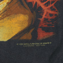 Load image into Gallery viewer, Vintage BLUE GRAPE Sepultura Roots Album 1996 Tour T Shirt 90s Black