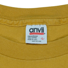 Load image into Gallery viewer, Vintage ANVIL Mudhoney Piece of Cake Double Sided Album 1993 Promo T Shirt 90s Yellow L