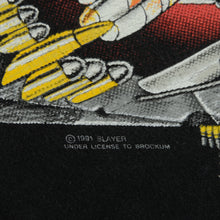 Load image into Gallery viewer, Vintage BROCKUM Slayer Decade of Aggression 1991 Live Album T Shirt 90s Black