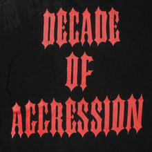 Load image into Gallery viewer, Vintage BROCKUM Slayer Decade of Aggression 1991 Live Album T Shirt 90s Black