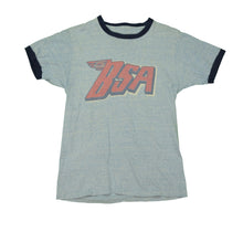 Load image into Gallery viewer, Vintage BSA Ringer T Shirt 80s Gray Black