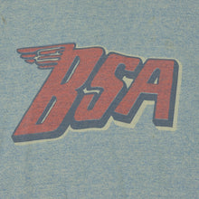 Load image into Gallery viewer, Vintage BSA Ringer T Shirt 80s Gray Black