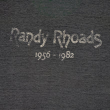 Load image into Gallery viewer, Vintage Randy Rhoads 1982 Memorial T Shirt 80s Ozzy Osbourne Black