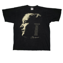 Load image into Gallery viewer, Vintage PRO POWER John Lennon Imagine Lyric T Shirt 90s The Beatles Black L