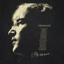 Load image into Gallery viewer, Vintage PRO POWER John Lennon Imagine Lyric T Shirt 90s The Beatles Black L